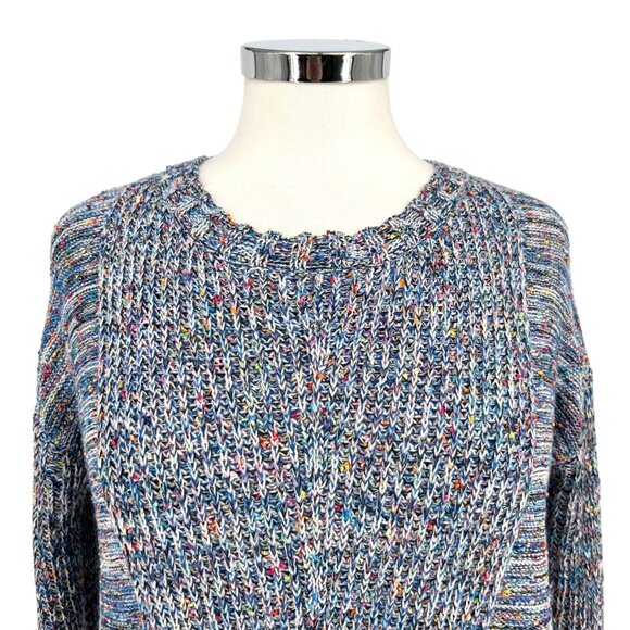 Rails Speckled Blue Elsa Sweater Multicolor Knit Long Sleeve Crewneck Size Small - Picture 2 of 12
